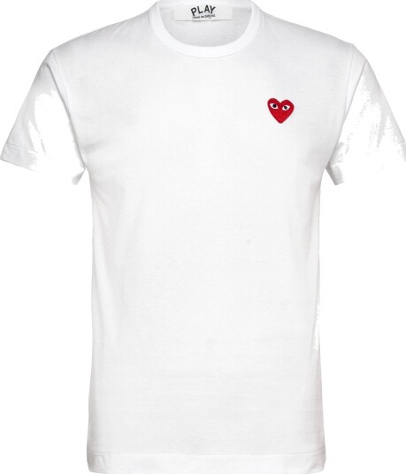 Comme des Garçons White Heart T Shirt White XS