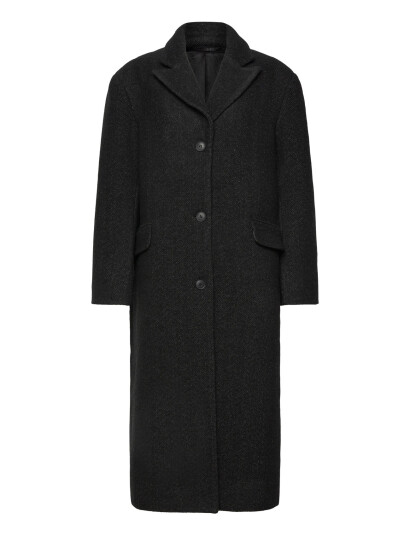 Weekday Oversized Wool Blend Coat Black XL