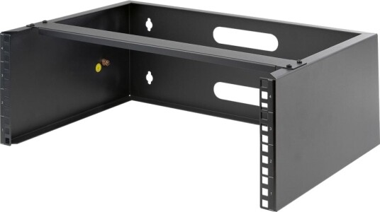 Startech 4U Wall Mount Rack 19" Wall Mount Network Rack 13.78 Inch Deep (Low Profile) Wall Mounting Patch Panel Bracket