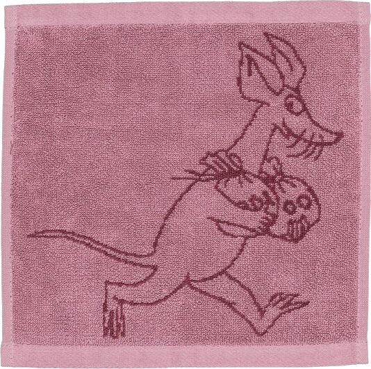 MoominArabia   Mummi håndkle 25x25 cm Sniff mauve