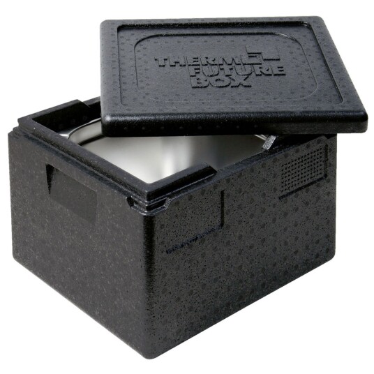 Thermo Future Box Termoboks GN 1/2; 19l, 39x33x28 cm (LxBxH); Svart Thermo Future Box Termoboks GN 1/2; 19l, 39x33x28 cm (LxBxH); Svart