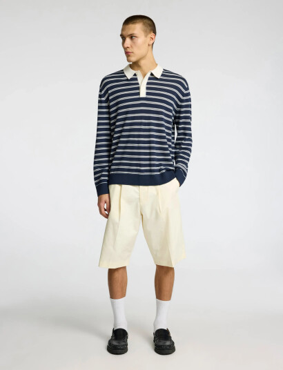 Selected Slhloose Declan Shorts Ex   Cream   L