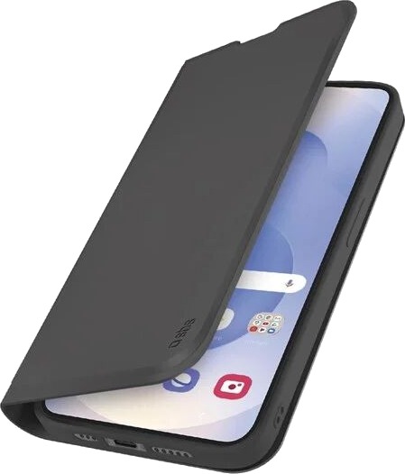 SBS Wallet Case with Stand and Wallet for Samsung Galaxy S25 Edge Black