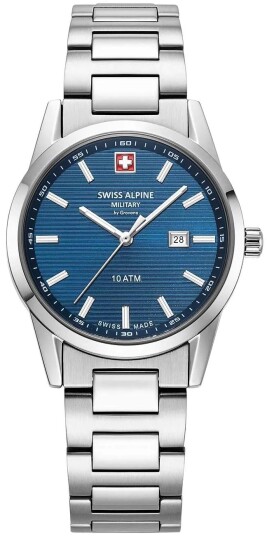 Swiss Alpine Military Dameklokke 7767.1135 Argos Blå/Stål Ø34 mm
