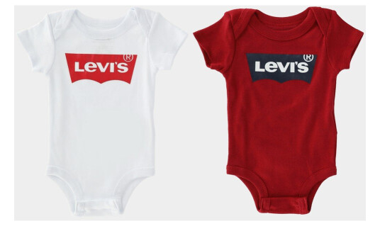 Levi's® Batwing 2pk Bodysuit White 6-12 Treningsklær
