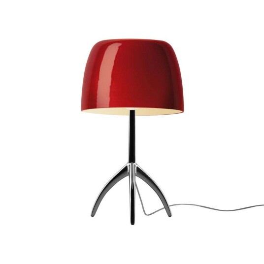 Foscarini Lumiere Grande bordlampe svart/rød 45 cm 45 Rød