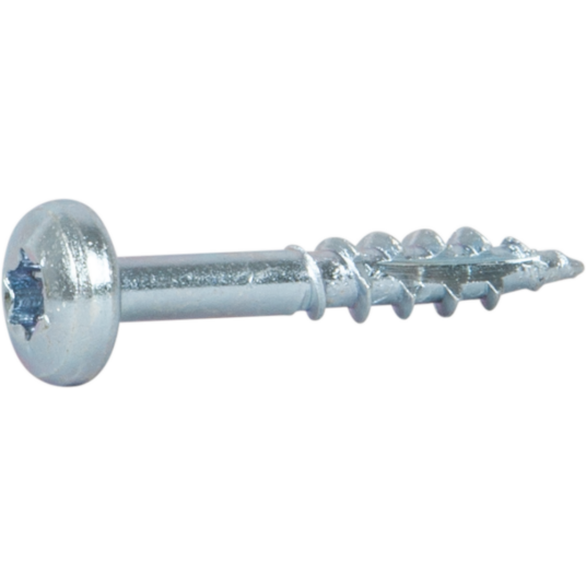 Essve Treskrue Essdrive Panhode Torx Stål Ø 5mm L 30mm Blankforsinket Ant 200stk