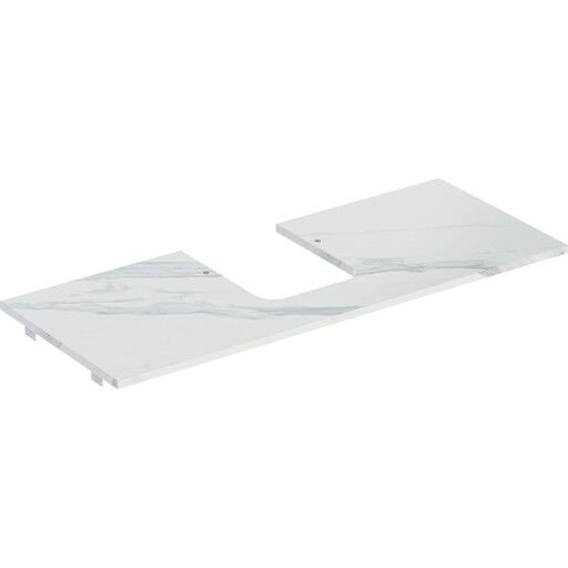 Geberit One benkeplate 119x47,3 cm marmorert hvit
