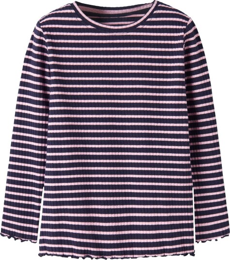 Name It Genser   NmfVemma   Evening Blue/Rosa   Name It   2 år (92)   Genser Blå Marineblå