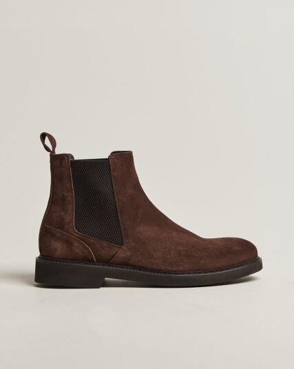 Canali Chelsea Boots Dark Brown Suede Canali Chelsea Boots Dark Brown Suede