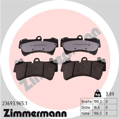 Bremseklosser ZIMMERMANN 23693.965.1