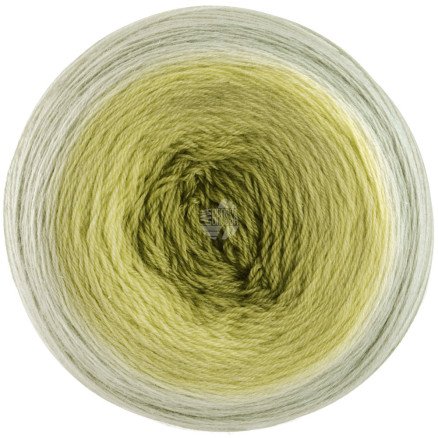 Lana Grossa Merino Lace Aquarell Garn 01 Karri/Støvrosa/Grågrønn