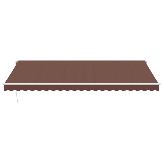 Automatisk uttrekkbar markise brun 500x350 cm