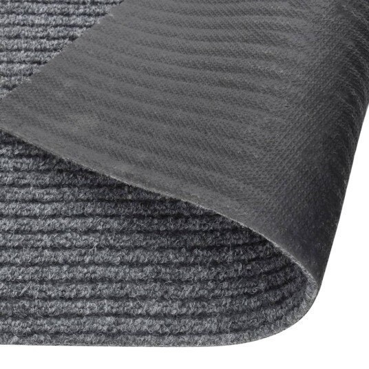 vidaXL Smussfangende teppeløper 100x500 cm grå