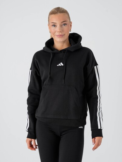 adidas 3 Stripes Fleece Hoodie Sort XS adidas 3 Stripes Fleece Hoodie Sort XS