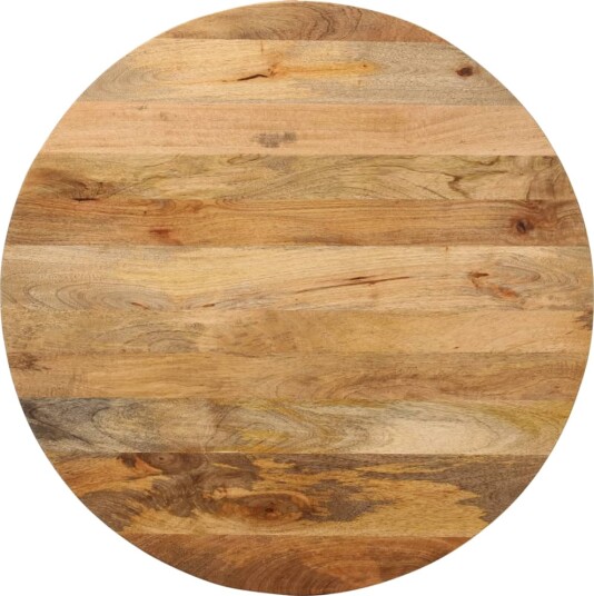 Bordplate Ø 90x2,5 cm rund heltre mango