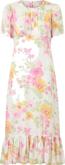 byTimo Kjole Satin Midi Hvit byTimo Kjole Satin Midi Hvit