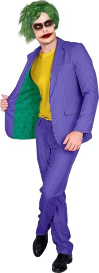 The Joker Inspirert Lilla Kostymedress M