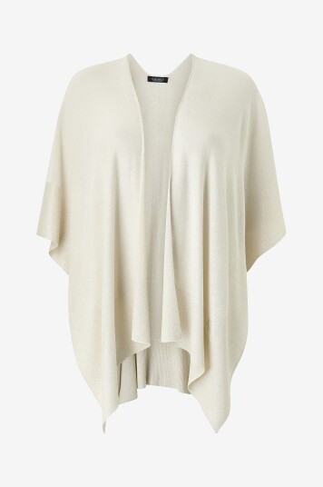 Lauren Ralph Lauren Curve Poncho Viscose shn Bdr Tsu Wgt Runa Gull