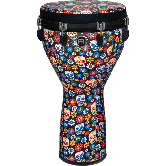 Meinl 14" Jumbo Djembe Day Of The Dead, Designed Head,Jd14da-Dh