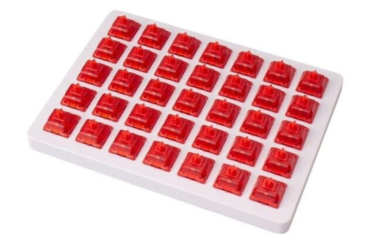 Keychron Switch set - Gateron Ink V2 Red - 35 pcs - Tastebryter - Rd