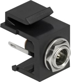 Delock Modulinnlegg Power DC Jack 5,5mm Sort 86849