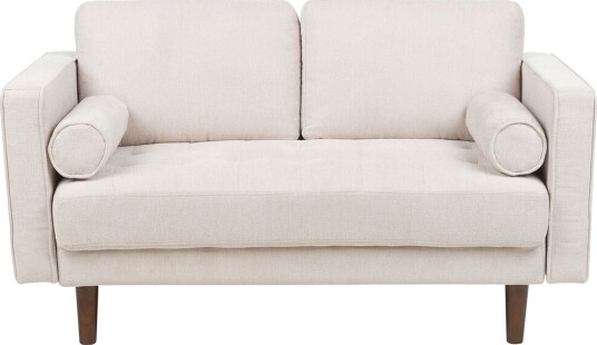Babur Sofa 2 seter Beige/Mørkt tre
