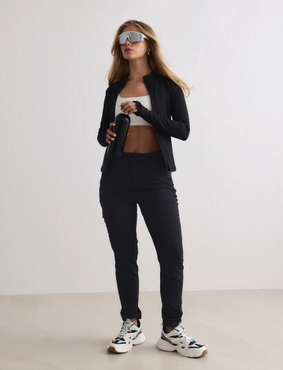 aim´n Straight Leg Cargo Pants Black XS aim´n Straight Leg Cargo Pants Black XS