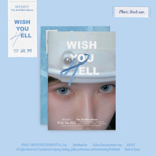 Wendy  Wish You Hell  Photo Book Version incl. 72pg Photobook, 18pg Clip Book, Postcard, Folded Poster + Photocard  CD