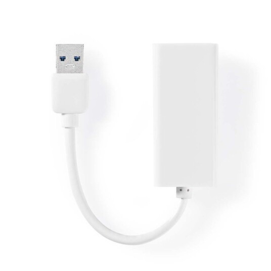 Nedis USB-nettverkskort | USB 3.2 Gen 1 | 1 Gbps | USB-A Han | RJ45 Hun | 0.20 m | Rund | Nikkel belagt | Bare kobber | Hvit | Boks Nedis USB-nettverkskort | USB 3.2 Gen 1 | 1 Gbps | USB-A Han | RJ45 Hun | 0.20 m | Rund | Nikkel belagt | Bare kobber | Hvit | Boks