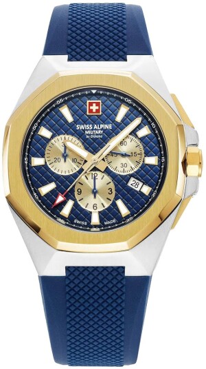 Swiss Alpine Military Herreklokke 7005.9845 Typhoon Blå/Gummi Ø42 mm