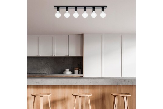 Taklampe Wostra Stor Svart / Hvit Svart / Hvit