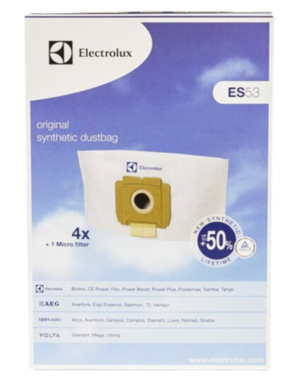 Original Støvsugerposer syntetfiber 4st. E53 Original Støvsugerposer syntetfiber 4st. E53