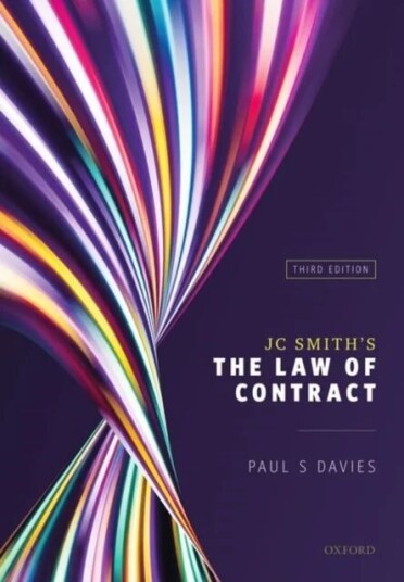 Jc Smith'S The Law Of Contract Av Paul S. (Professor Of Commercial Law Univ Davies