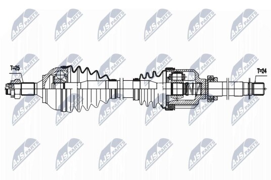 Nty Drivaksel NTY NPW PE 087 Nty Drivaksel NTY NPW PE 087