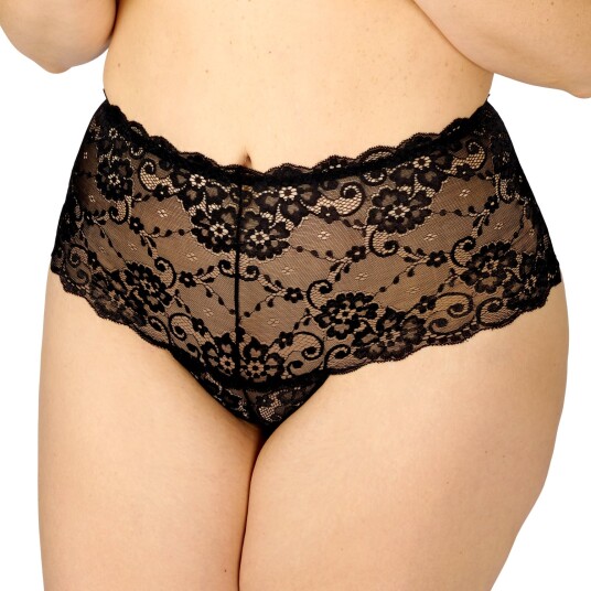 Nortie Evening-Promise Hipster med Høyt Liv Plus Size   - Svart