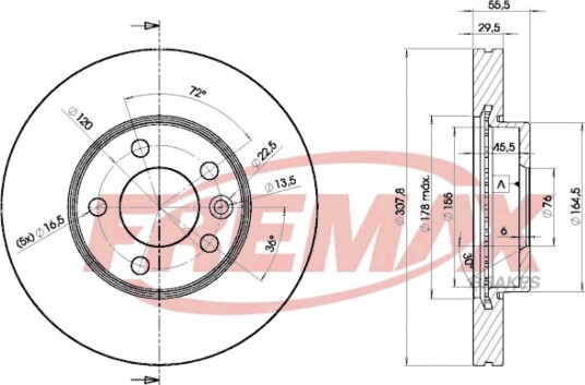 Bremseskive FREMAX BD-6153