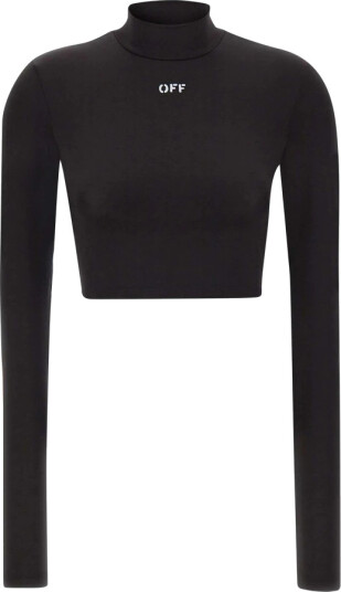 Off White Dame Topper Svart S, Off White Dame Topper Svart S,