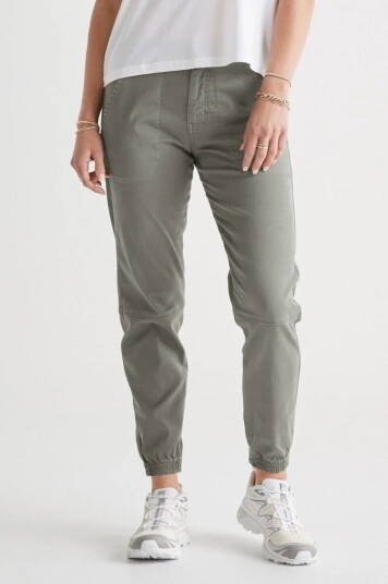 DU/ER Live Free High Rise Jogger Dame Thyme 26 28