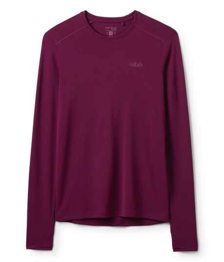 Rab Force Ls Tee Wmns Mulberry S Rab Force Ls Tee Wmns Mulberry S