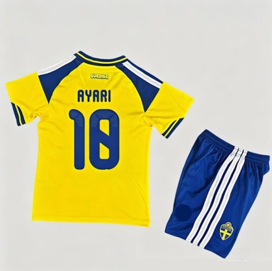 2026 VM Sverige Landslag Hjemmedrakt for Barn og Ungdom #18 AYARI