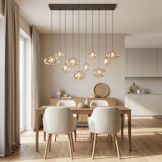 Nebia takpendel 10 lys Brun