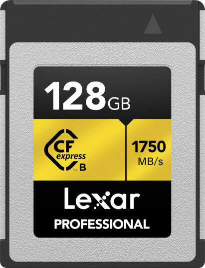Lexar CFexpress Pro Gold 128GB R1750 Type B. R1750/W1500 MB/s Lexar CFexpress Pro Gold 128GB R1750 Type B. R1750/W1500 MB/s