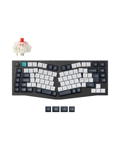 Keychron Q10 MAX 75% Alice Layout Gateron Jupiter Red Uten numpad Nordisk Svart