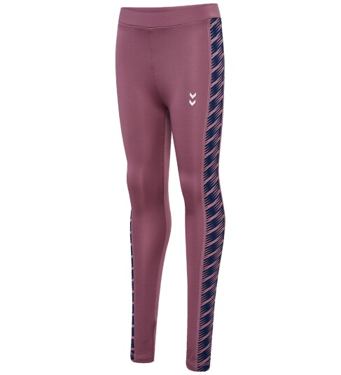 Hummel Wistful Mauve Mix Mid Waist Strømpebukser 152 Hummel Wistful Mauve Mix Mid Waist Strømpebukser 152