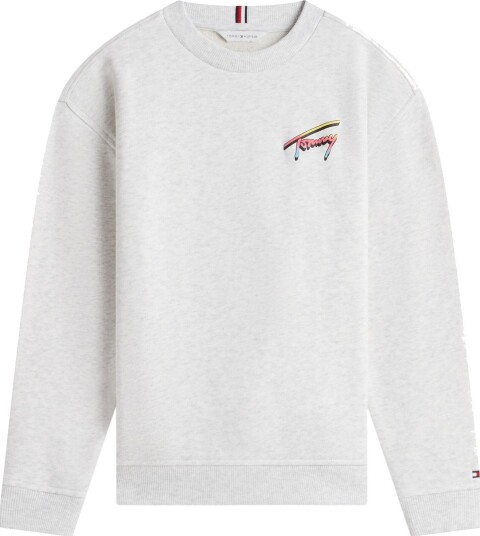 Tommy Hilfiger Collegegenser   Light Grey/Heather Grey   Tommy Hilfiger   5 år (110)   Collegegenser Grå Hvit