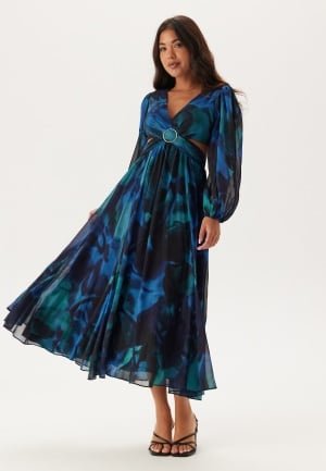 FOREVER NEW Becca Cut Out Maxi Dress Rosalia Floral 42 FOREVER NEW Becca Cut Out Maxi Dress Rosalia Floral 42