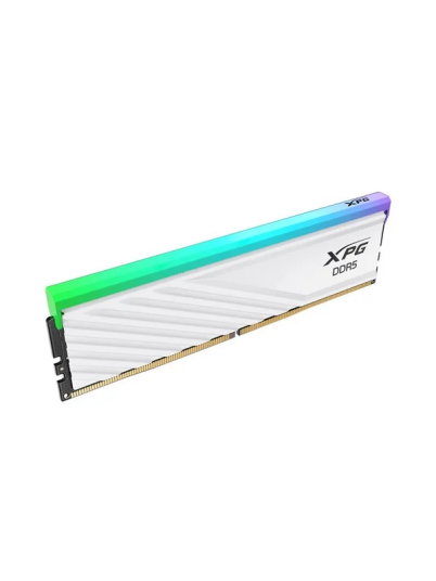 A-Data XPG Lancer Blade RGB DDR5-5600 8GB CL46 Single Channel 1 pcs AMD EXPO & Intel XMP Hvit med RGB A-Data XPG Lancer Blade RGB DDR5-5600 8GB CL46 Single Channel 1 pcs AMD EXPO & Intel XMP Hvit med RGB