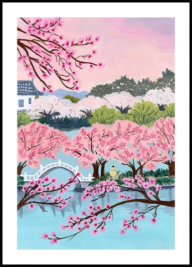 Sarah Gesek Blossom Ride Plakat Plakat / 100x150cm 