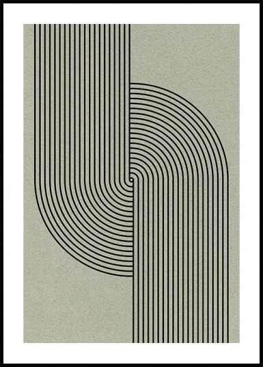 Curved Symmetry Plakat / 40x50cm